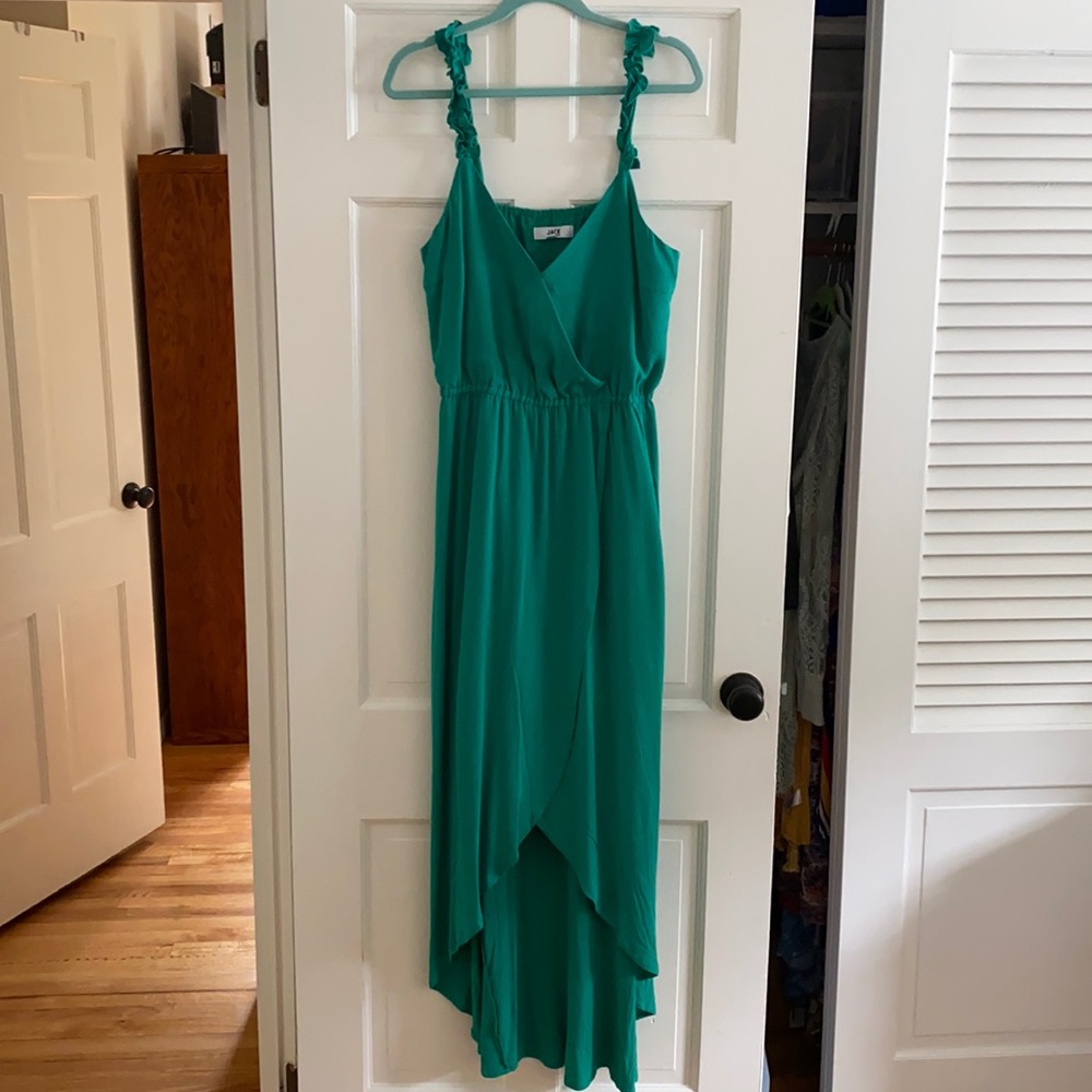 Jack by BB Dakota ruffle and cut midi dress